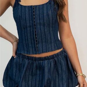 Denim Blue Mini Dress